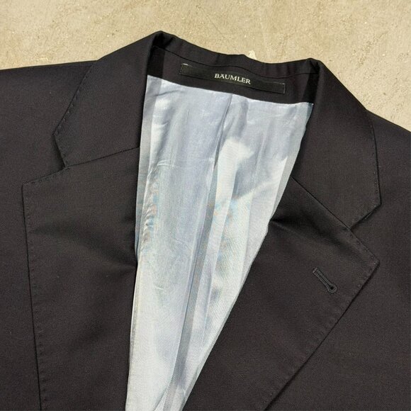 Baumler Suit 2pc REDA 110s Italy Wool Navy Blue 40R 32x31 - Picture 6 of 16